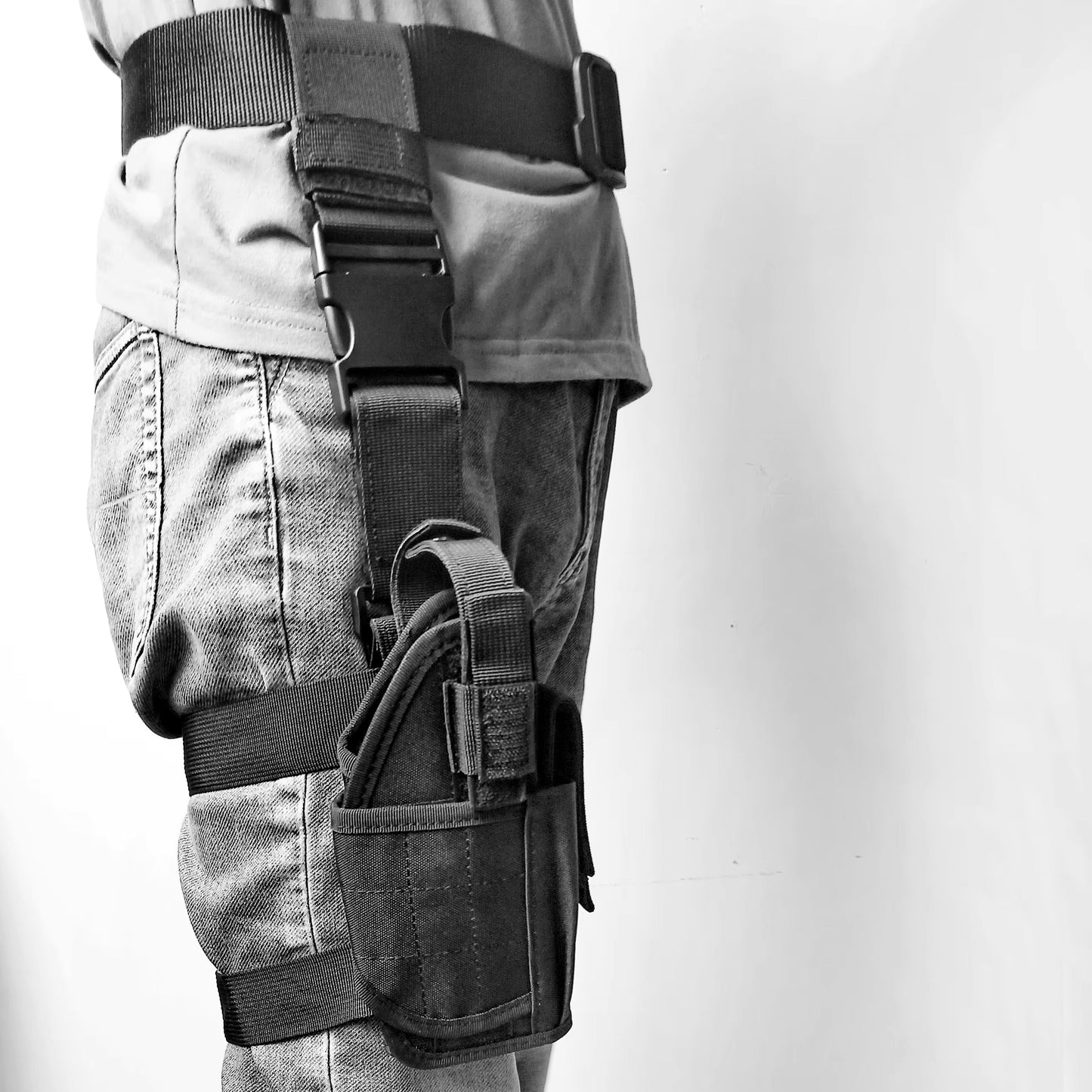 Draft punks Nylon Black Right Hand Drop Leg gel blaster Holster