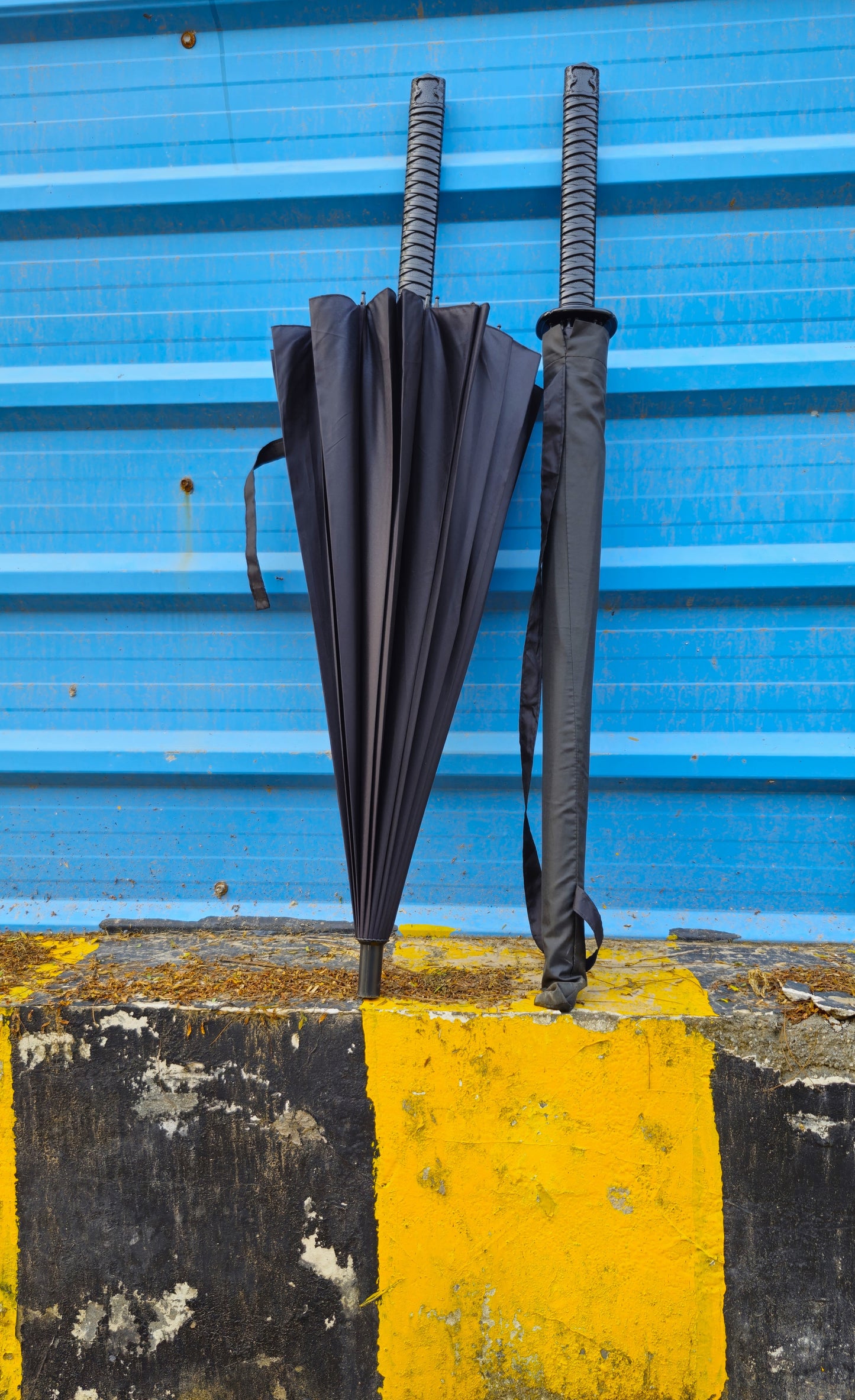 WAKIZASHI sword UMBRELLA : Lightweight Japanese Samurai Long Handle Umbrella